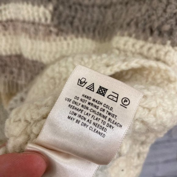 ❤M Anthropologie Beige Cream Gray Knitted Tank Top - Picture 7 of 8